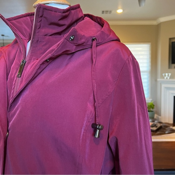 HFX Women’s Jacket size Large Quilted Lining Hooded Water & Wind Resistant FLAW - Picture 9 of 16